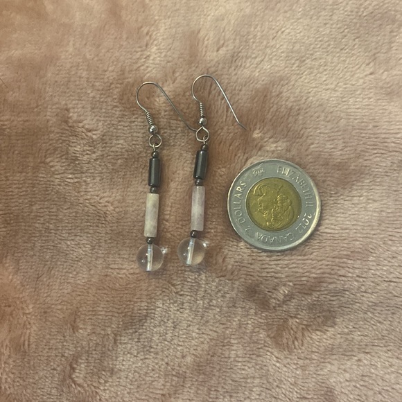 Hand made drop earrings - Picture 3 of 3